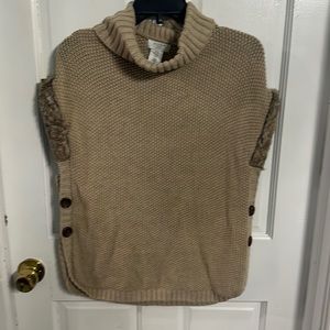 Aspen kids sweater shirt with faux fur turtle neck size large 14